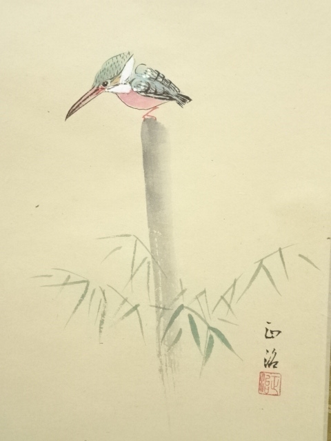 道具 ] - 道具 前大徳 平兮伯道筆 「雲悠々水潺々」画賛 肉筆紙本掛軸